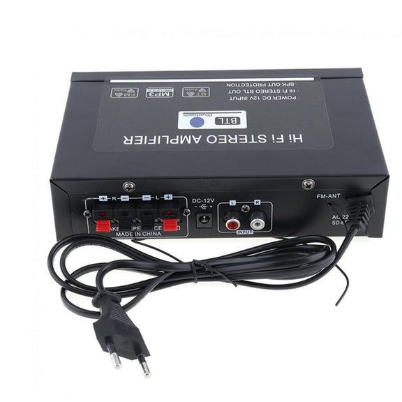 G30 Smart Digital Power Amplifier Built-In Bluetooth / USB / SD / FM Power Amplifier, EU Plug