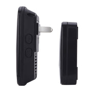 CACAZI A10 300m Long Range No Battery Water-resistant LED Light Smart Wireless Doorbell, EU Plug