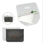 Portable Air Permeable Felt Sleeve Bag for MacBook Laptop, with Power Storage Bag, Size:13 inch(Grey)