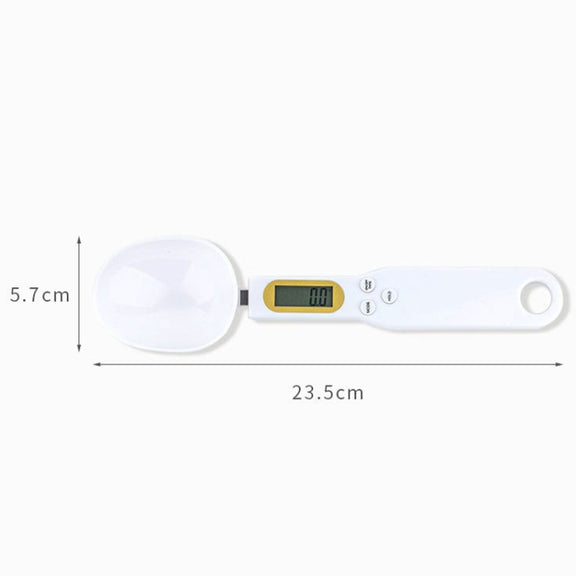 ABS Electronic Measuring Spoon Spoon Weighing Measuring Tool, Specification: 500g/0.1g, Colour: White