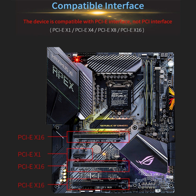 COMFAST Gaming Game 3000Mbps Gigabit Dual-Frequency Wireless Desktop Computer PCIE Wireless Network Card, Coverage: AX200