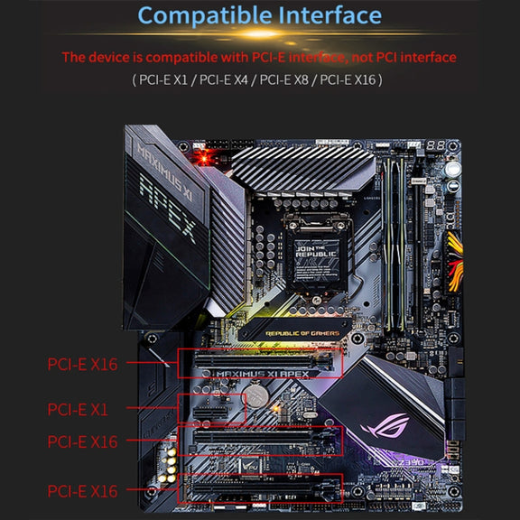 COMFAST Gaming Game 3000Mbps Gigabit Dual-Frequency Wireless Desktop Computer PCIE Wireless Network Card, Coverage: AX200