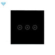 Wifi Wall Touch Panel Switch Voice Control Mobile Phone Remote Control, Model: Black 3 Gang (Zero Firewire Wifi ) - Smart Switch by PMC TechLife | Online Shopping South Africa | PMC TechLife | Buy Now Pay Later Mobicred