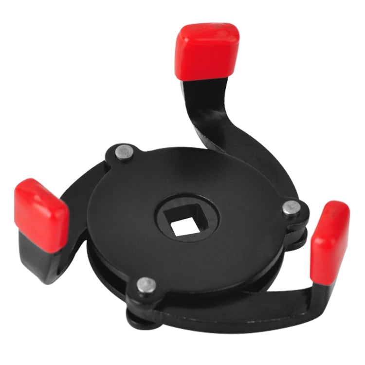 Car Repair Tools Oil Filter Wrench Tool with 3 Jaw Remover Tool for Cars Filter Removal Tool 3/8 inch Interface(Red)