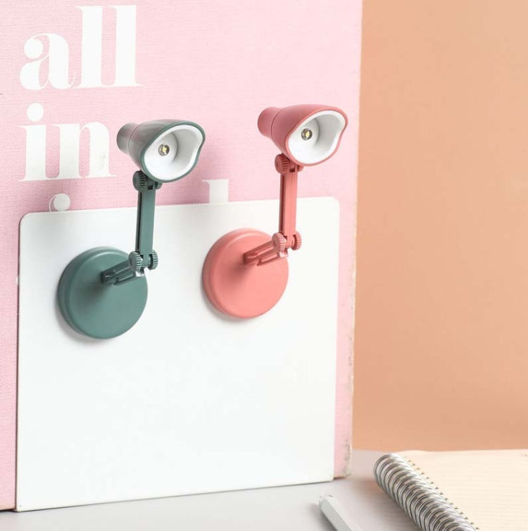 3 PCS Mini LED Desk Lamp Folding Portable Night Light Magnetic Eye Protection Desk Lamp(LD02-Pink)