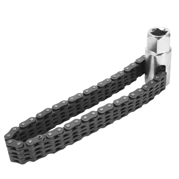 Oil Filter Chain Wrench Spanner Remover Adjustable Auto Repair Tool(52 Sections)