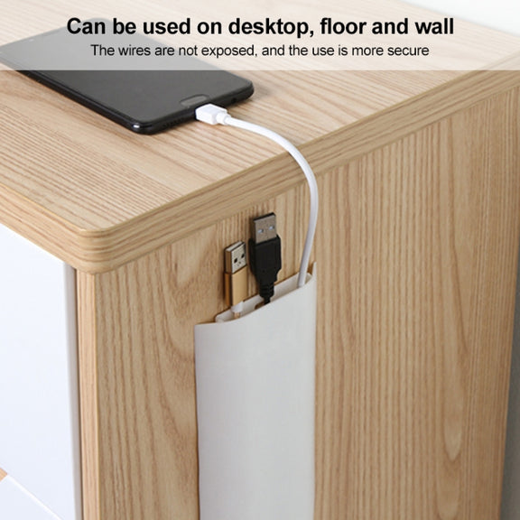 BF1805 5 PCS Plastic Concealed Cable Stick-On Cable Management Box(Green)