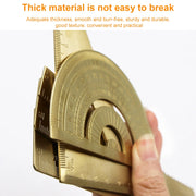 Brass Retro Drawing Ruler Measuring Tools, Model: 0-10cm Right Angle Triangle Ruler