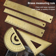 Brass Retro Drawing Ruler Measuring Tools, Model: 0-180 Degree Protractor