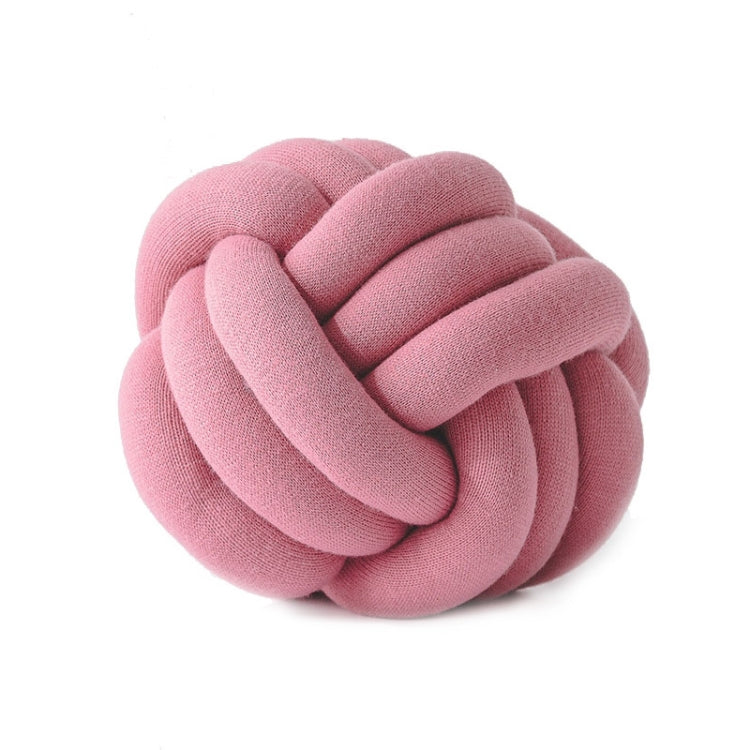 Hand-Made Knotted Ball Pillow, Size: Diameter: 25~30cm(Skin Powder)