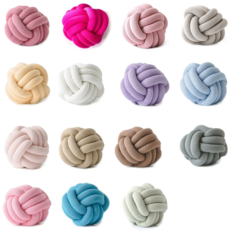 Hand-Made Knotted Ball Pillow, Size: Diameter: 25~30cm(Matcha)