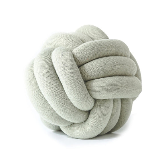 Hand-Made Knotted Ball Pillow, Size: Diameter: 25~30cm(Matcha)