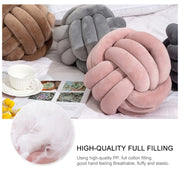 Hand-Made Knotted Ball Pillow, Size: Diameter: 25~30cm(Ma Xing)