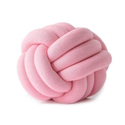 Hand-Made Knotted Ball Pillow, Size: Diameter: 25~30cm(Pink)