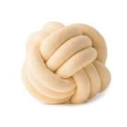 Hand-Made Knotted Ball Pillow, Size: Diameter: 25~30cm(Goose Yellow)