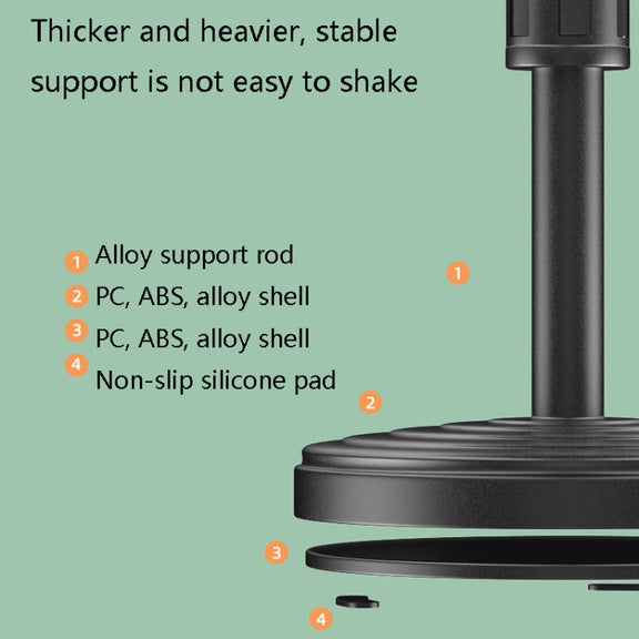 2 PCS Desktop Universal Retractable Multifunctional Mobile Phone Live Broadcast Stand, Specification: Three Positions With Fill Light