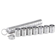 Sealed Water-resistant 7 Days Split Aluminum Alloy Metal Pill Box