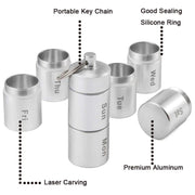 Sealed Water-resistant 7 Days Split Aluminum Alloy Metal Pill Box