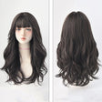 Wig Female Long Hair Big Wave Fluffy Full Headgear Long Curly Hair(Black Brown 65cm) - free shipping - PMC TechLife - Order now!