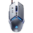Inphic W-02 6 Keys Home Office Luminous Macro Programming USB Computer Mechanical Game Wired Mouse(Metallic Gray) - Wired Mice by Inphic | Online Shopping South Africa | PMC TechLife | Buy Now Pay Later Mobicred