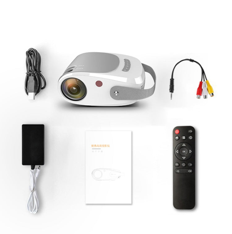 H5 180 ANSI 1280x800 HD Projector With Remote Control, Support HDMI / USB / TF Card / AV, Version: Same Screen Version