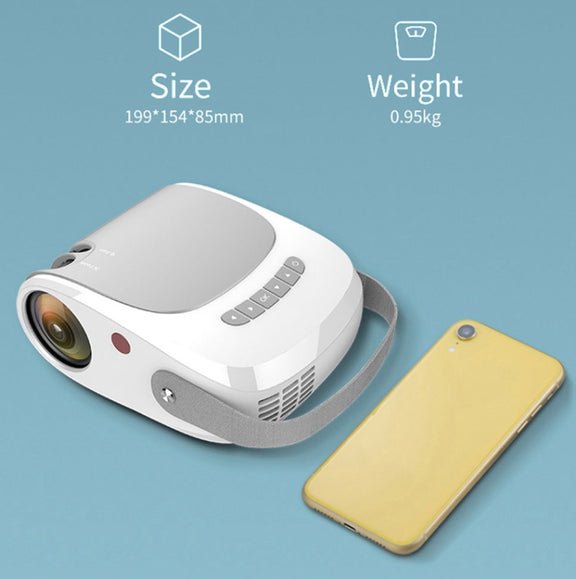 H5 180 ANSI 1280x800 HD Projector With Remote Control, Android 8.0, Support HDMI / USB / TF Card / AV, Version: Smart Version