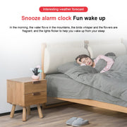 Cloud Weather Time Light Multifunctional Smart Induction Child Wake Up Alarm Clock(Blue)