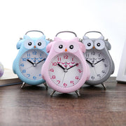 2 PCS Children Creative Cartoon Owl Super Ring Metal Bell Student Alarm Clock(Gray)
