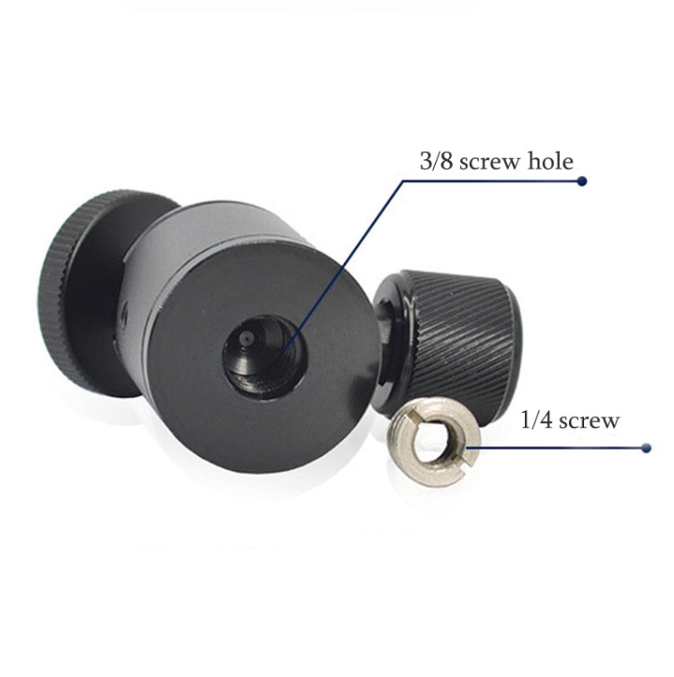 BH-905 Mini Desktop Aluminum Alloy Tripod Mini Ball Head 360 Degree Pan 90 Degree Tilt Tripod