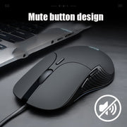 Inphic PB1 Business Office Mute Gaming Wired Mouse, Cable Length: 1.5m, Colour: Classic Back Breathing Light
