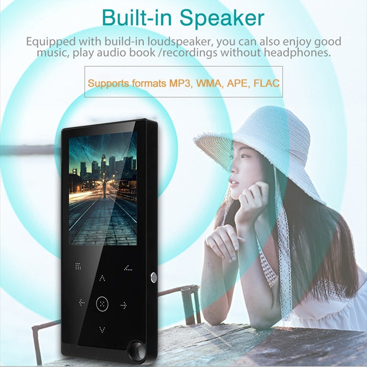 E05 2.4 inch Touch-Button MP4 / MP3 Lossless Music Player, Support E-Book / Alarm Clock / Timer Shutdown, Memory Capacity: 4GB without Bluetooth(Silver Grey)