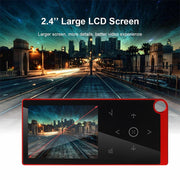 E05 2.4 inch Touch-Button MP4 / MP3 Lossless Music Player, Support E-Book / Alarm Clock / Timer Shutdown, Memory Capacity: 8GB without Bluetooth(Black)