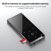 E05 2.4 inch Touch-Button MP4 / MP3 Lossless Music Player, Support E-Book / Alarm Clock / Timer Shutdown, Memory Capacity: 8GB without Bluetooth(Black)