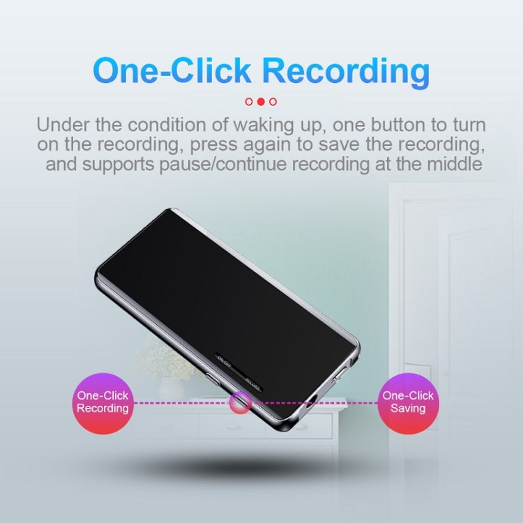 M13 High-Definition Noise Reduction Recorder Music MP4 Player, Support Recording / E-Book / TF Card With Bluetooth (Black), Capacity: 4GB