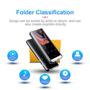 M13 High-Definition Noise Reduction Recorder Music MP4 Player, Support Recording / E-Book / TF Card With Bluetooth (Black), Capacity: 32GB