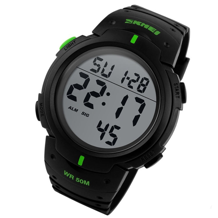 SKMEI 1068 Men Water-resistant Outdoor Sports Digital Watch Student Fashion Watch(Green)