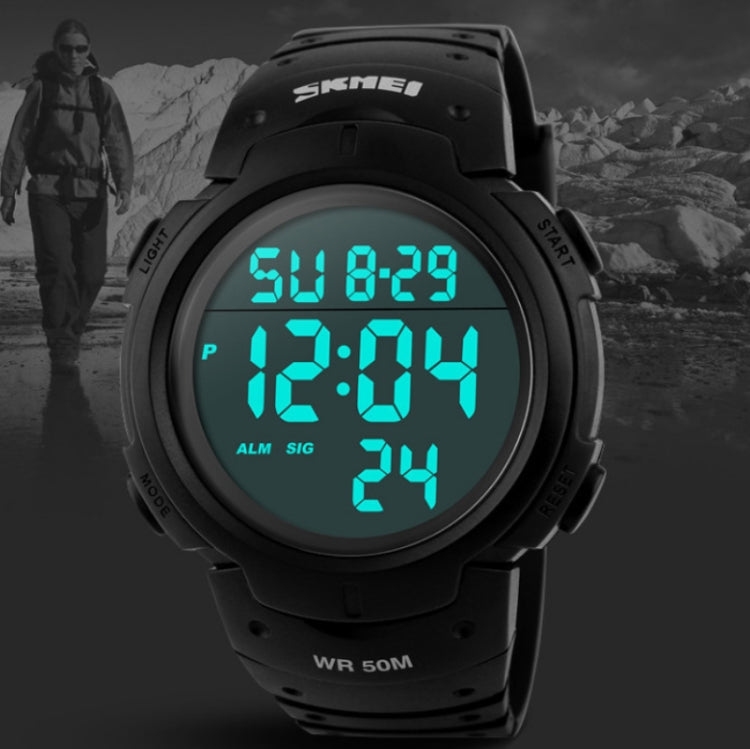 SKMEI 1068 Men Water-resistant Outdoor Sports Digital Watch Student Fashion Watch(Green)