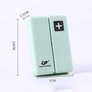 Folding Portable Sealed and Dispensing Small Pill Box(Green)