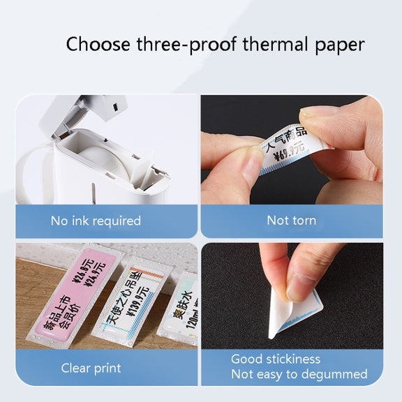 Thermal Label Paper Commodity Price Label Household Label Sticker for NIIMBOT D11(Pop Pattern)