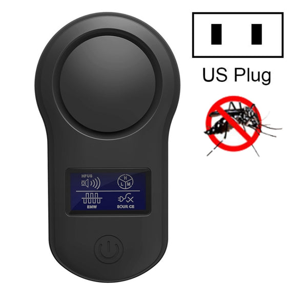 BG-305 Display Ultrasonic Insect Repellent, Product specifications: US Plug(Black)