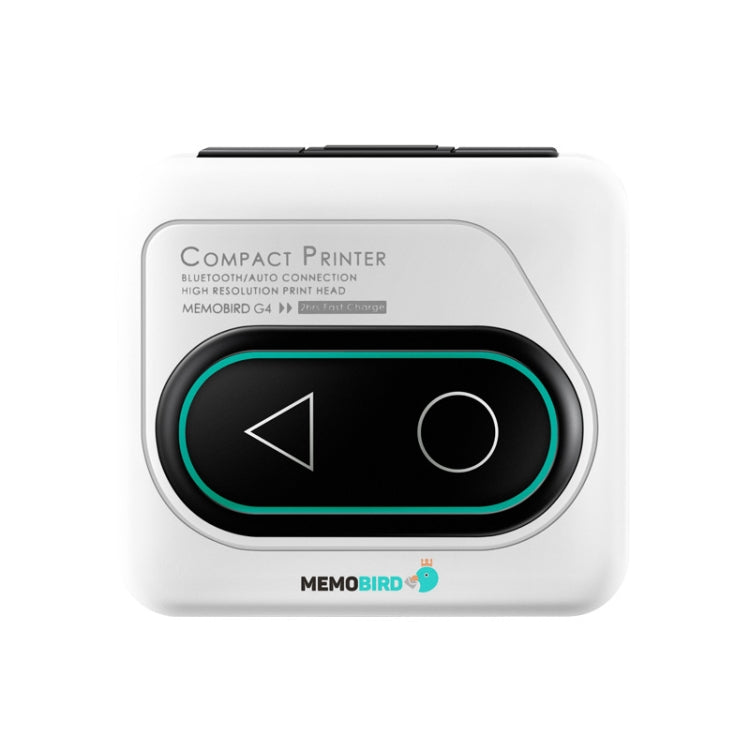 Memobird G4 Handheld Home Student Search Question Graffiti Notes Portable Bluetooth Thermal Printer(Classic White)