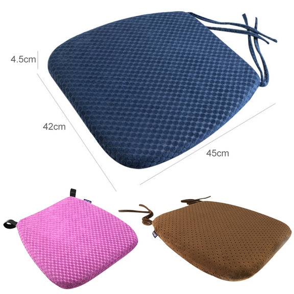 Memory Foam Thicken Stool Cushion Sofa Window Sill Bay Window Seat Cushion, Colour: Dot Paste (Navy Blue)