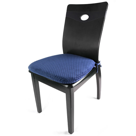 Memory Foam Thicken Stool Cushion Sofa Window Sill Bay Window Seat Cushion, Colour: Dot Paste (Navy Blue)
