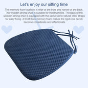 Memory Foam Thicken Stool Cushion Sofa Window Sill Bay Window Seat Cushion, Colour: Dot Paste (Navy Blue)