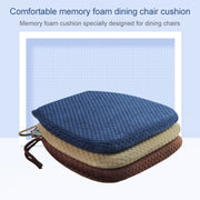 Memory Foam Thicken Stool Cushion Sofa Window Sill Bay Window Seat Cushion, Colour: Dot Paste (Navy Blue)