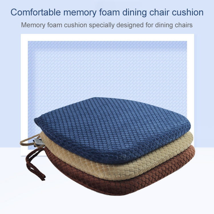 Memory Foam Thicken Stool Cushion Sofa Window Sill Bay Window Seat Cushion, Colour: Dot Paste (Navy Blue)