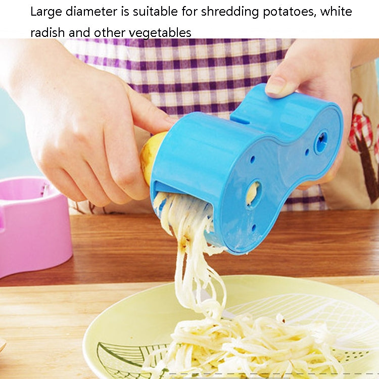 2 PCS Multifunctional Spiral Double-Headed Grater With Sharpener Kitchen Gadgets(Black)