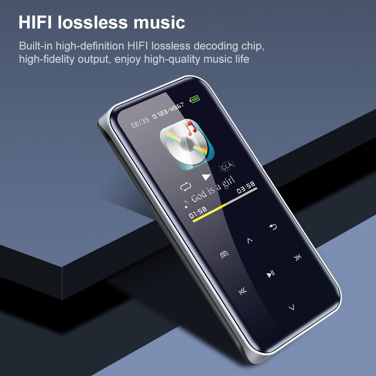 M22 Portable Bluetooth Touch Screen MP3 Player Recorder E-Book, Memory Capacity: 8GB(Black)