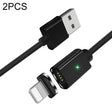 2 PCS ESSAGER Smartphone Fast Charging and Data Transmission Magnetic Cable with 8 Pin Magnetic Head, Cable Length: 1m(Black) - Charging Cable & Head by PMC TechLife | Online Shopping South Africa | PMC TechLife | Buy Now Pay Later Mobicred
