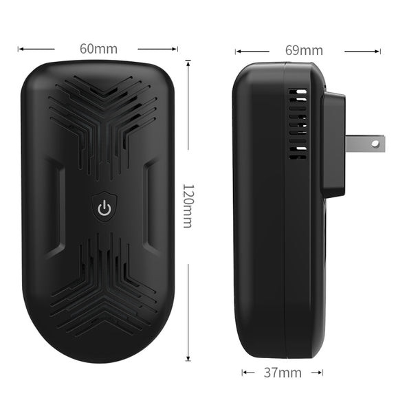 BG309 Ultrasonic Mouse Repeller Mosquito Repeller Electronic Insect Repeller, Product specifications: EU Plug  220V(Black)